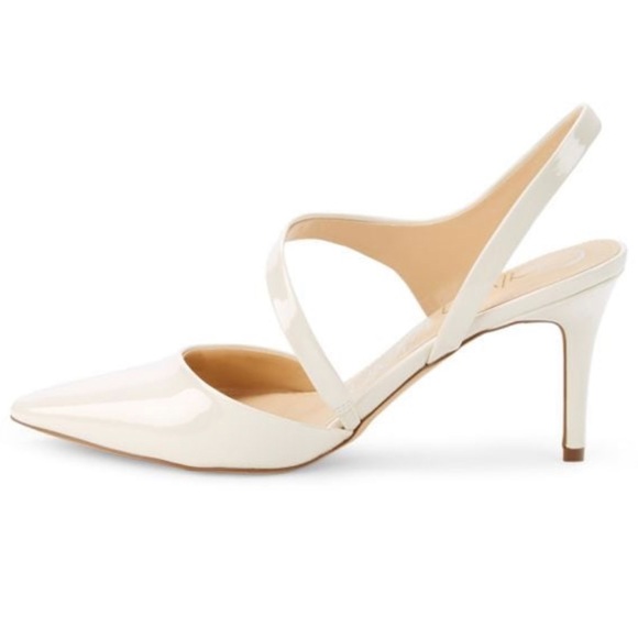 CALVIN KLEIN 🆕 Pointed Toe Slingback Pumps in Ivory. Size 9.5. - Picture 4 of 6
